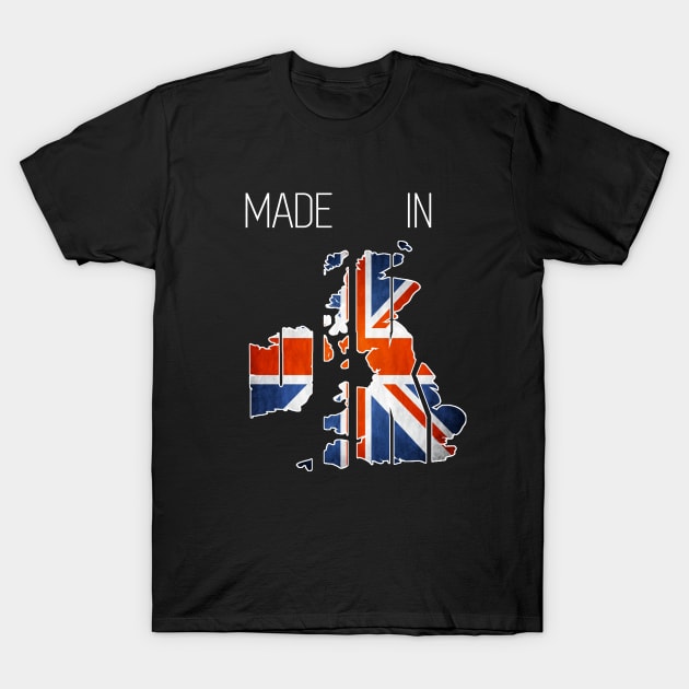 Made in the UK. British. London. Perfect present for mom mother dad father friend him or her T-Shirt by SerenityByAlex